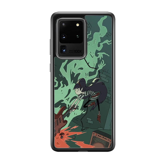 Adventure Time Marceline Stress Clearing Samsung Galaxy S20 Ultra Case-Rubber Black (2D Case)-Oxvistore