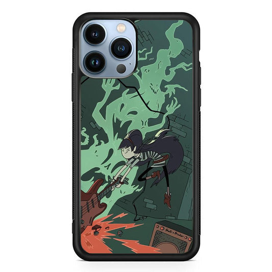 Adventure Time Marceline Stress Clearing iPhone 13 Pro Max Case-Rubber Black (2D Case)-Oxvistore