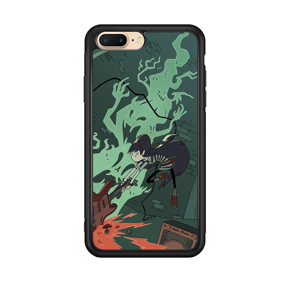 Adventure Time Marceline Stress Clearing iPhone 7 Plus Case-Rubber Black (2D Case)-Oxvistore