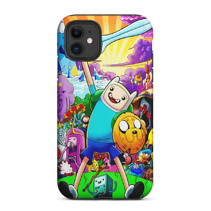 Adventure Time Poster Colorfull 2 in 1 Tough Phone Case