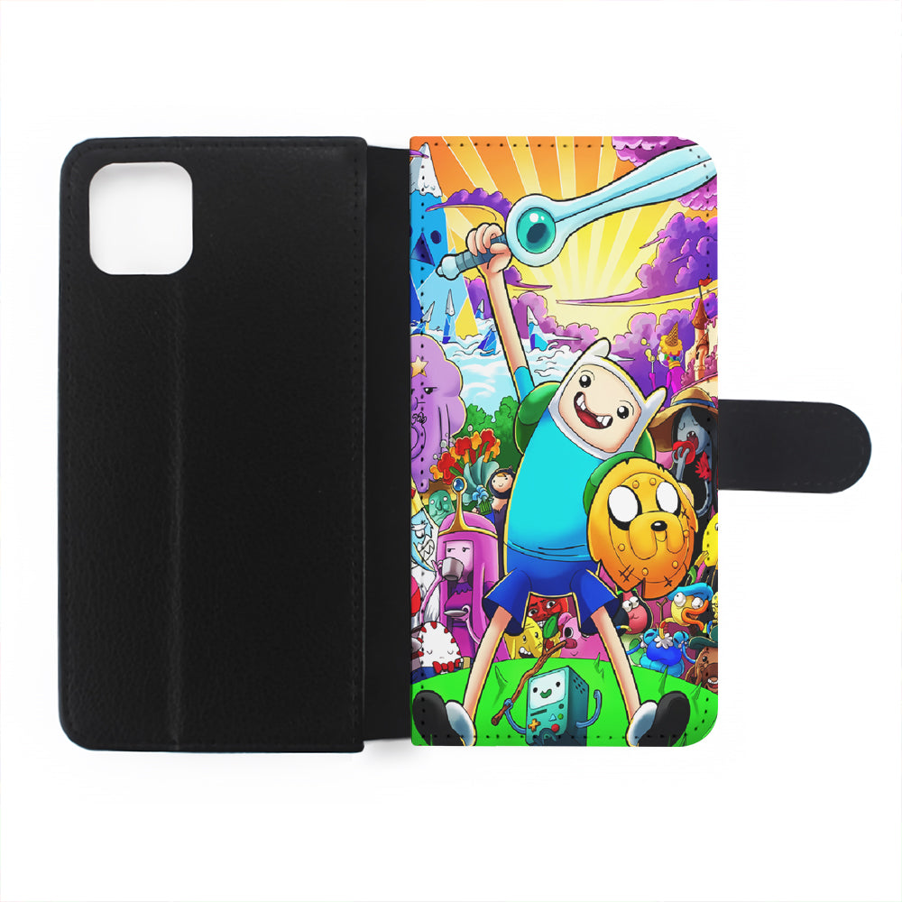 Adventure Time Poster Colorfull Flip Wallet Phone Case