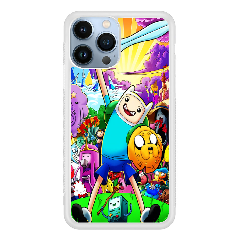 Adventure Time Poster Colorfull 2D Rubber Phone Case