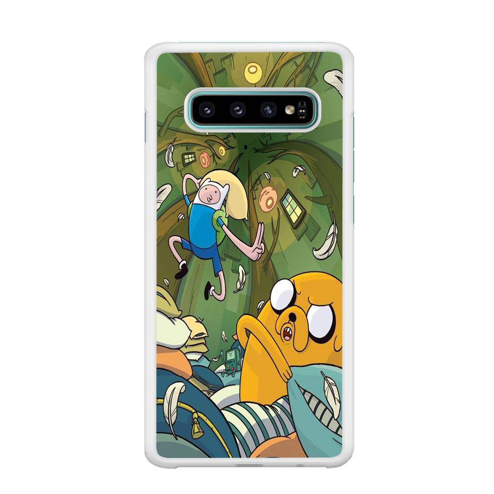 Adventure Time Flying Samsung Galaxy S10 Case-Oxvistore