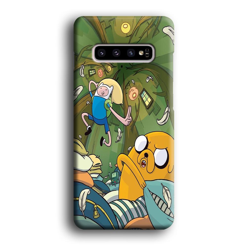 Adventure Time Flying Samsung Galaxy S10 Case-Oxvistore