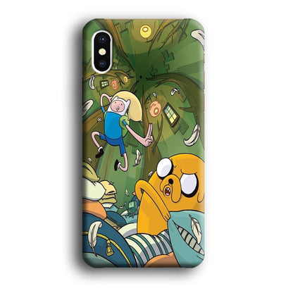 Adventure Time Flying iPhone XS Case-Oxvistore