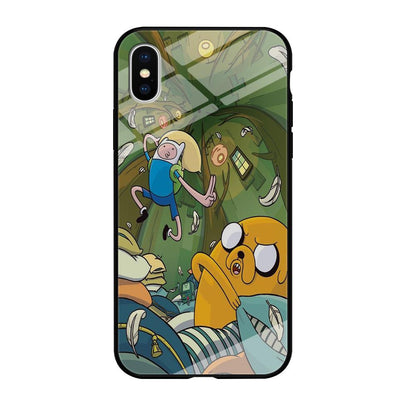 Adventure Time Flying iPhone XS Case-Oxvistore