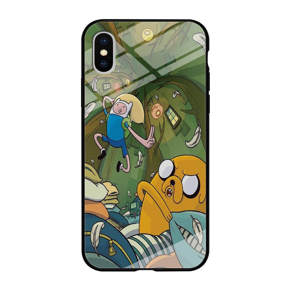 Adventure Time Flying iPhone X Case-Oxvistore