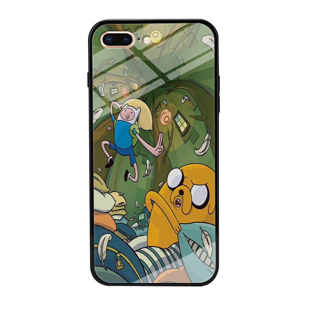 Adventure Time Flying iPhone 8 Plus Case-Oxvistore