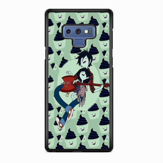 Adventure Time Marshall Lee Playing Guitar Samsung Galaxy Note 9 Case-Rubber Black (2D Case)-Oxvistore