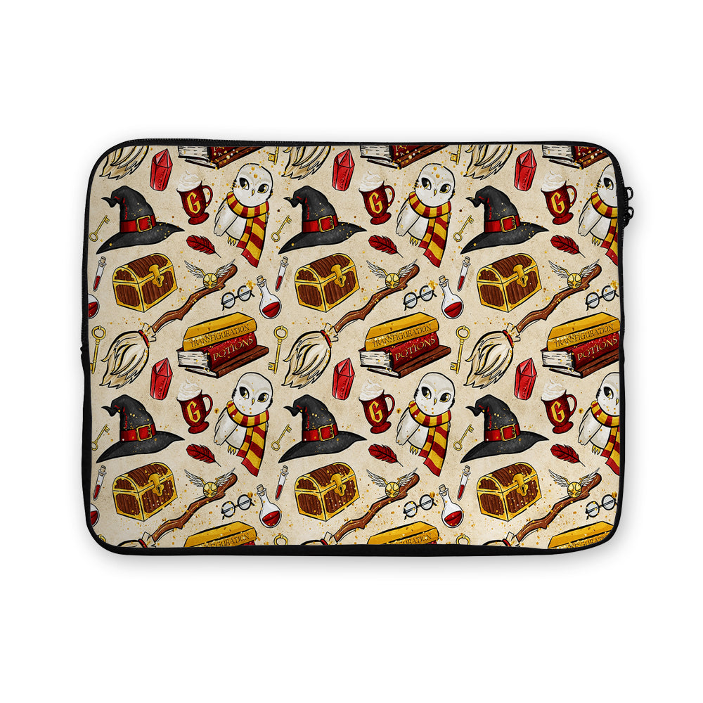 Aesthetic Harry Potter Pattern Laptop Sleeve Protective Cover