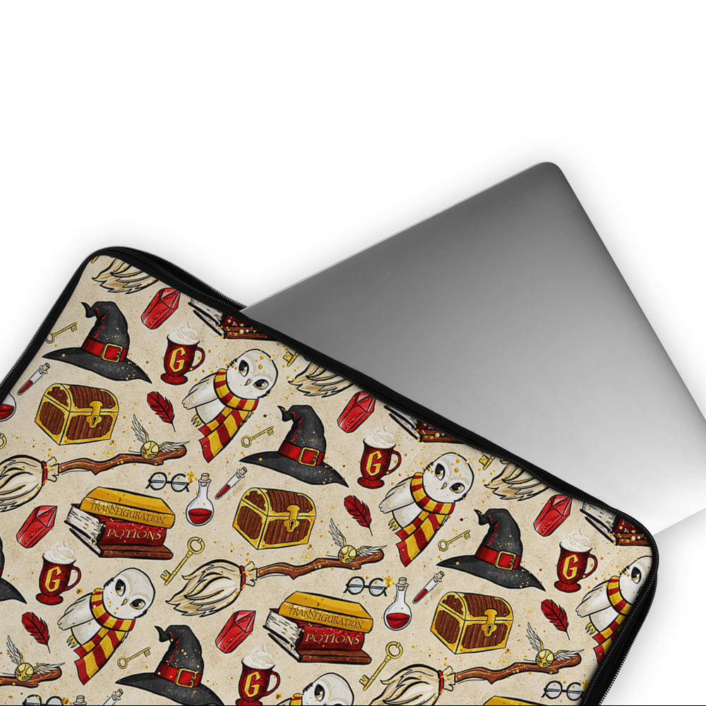 Aesthetic Harry Potter Pattern Laptop Sleeve Protective Cover