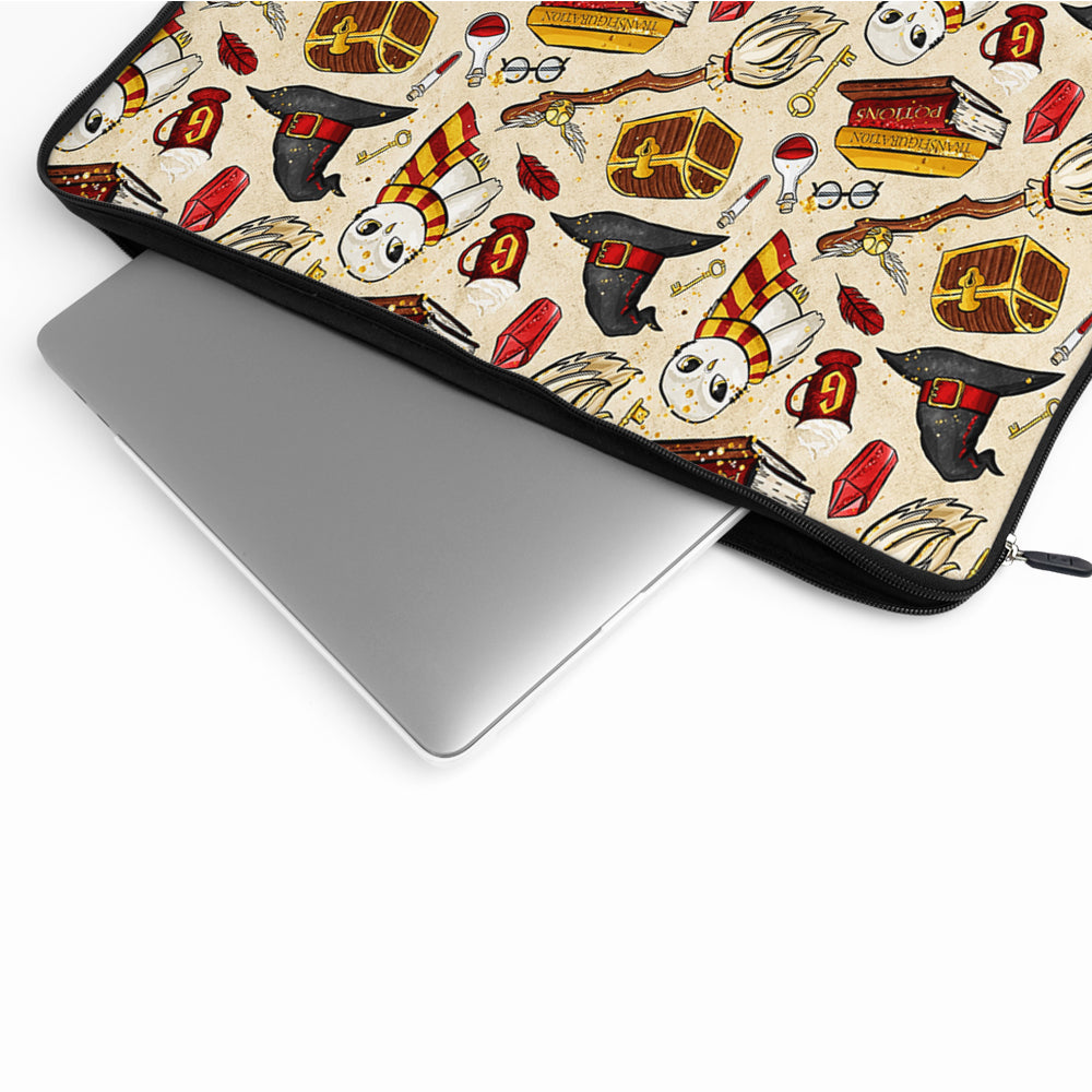 Aesthetic Harry Potter Pattern Laptop Sleeve Protective Cover