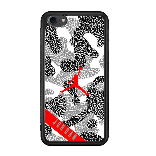 Air Jordan Absolute Patern iPod Touch 6 Case-Rubber Black (2D Case)-Oxvistore