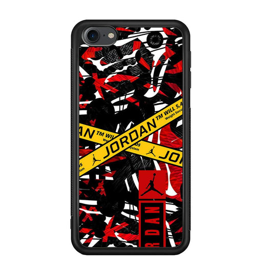 Air Jordan Abstract Camo iPod Touch 6 Case-Rubber Black (2D Case)-Oxvistore