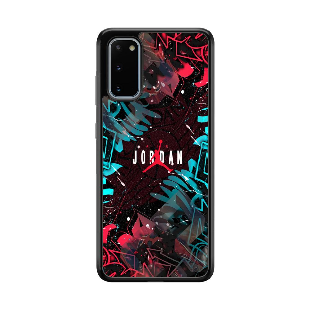 Nike Twister Shoelaces Samsung Galaxy S20 Case-Rubber Black (2D Case)-Oxvistore