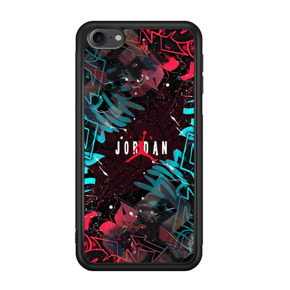 Air Jordan Beauty of Street Art iPod Touch 6 Case-Rubber Black (2D Case)-Oxvistore