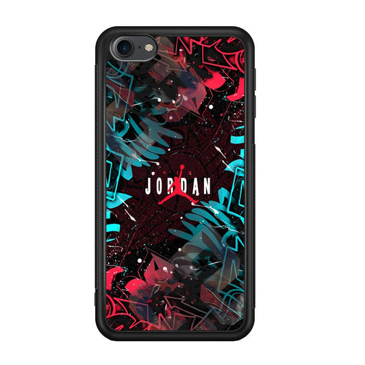 Air Jordan Beauty of Street Art iPod Touch 6 Case-Rubber Black (2D Case)-Oxvistore