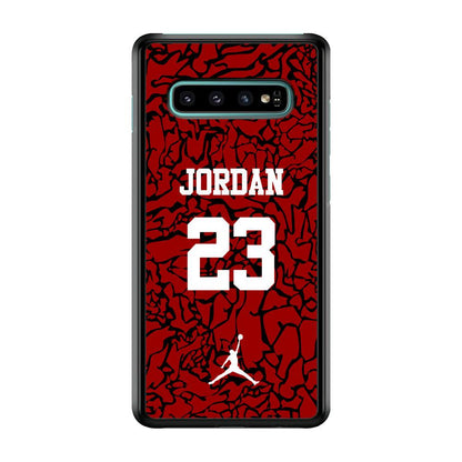 Air Jordan Black Patern 23 Samsung Galaxy S10 Plus Case-Oxvistore