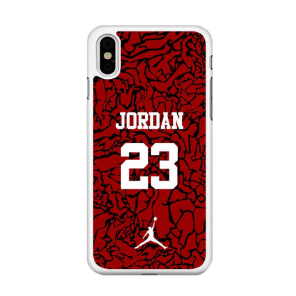 Air Jordan Black Patern 23 iPhone X Case-Oxvistore