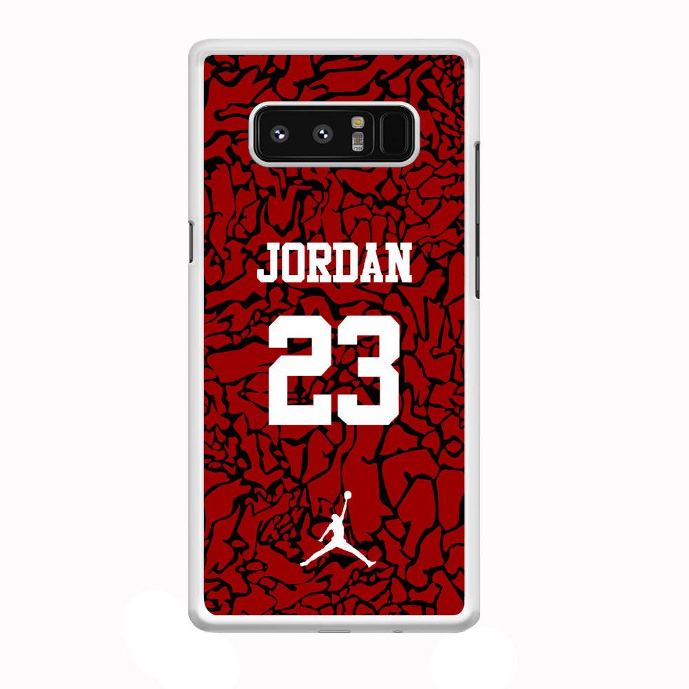 Air Jordan Black Patern 23 Samsung Galaxy Note 8 Case-Oxvistore