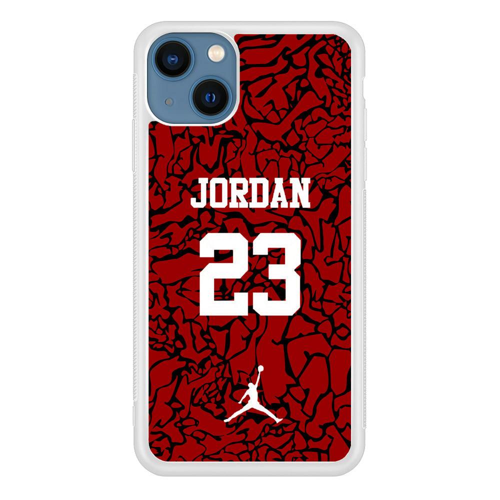 Air Jordan Black Patern 23 iPhone 15 Plus Case-Oxvistore