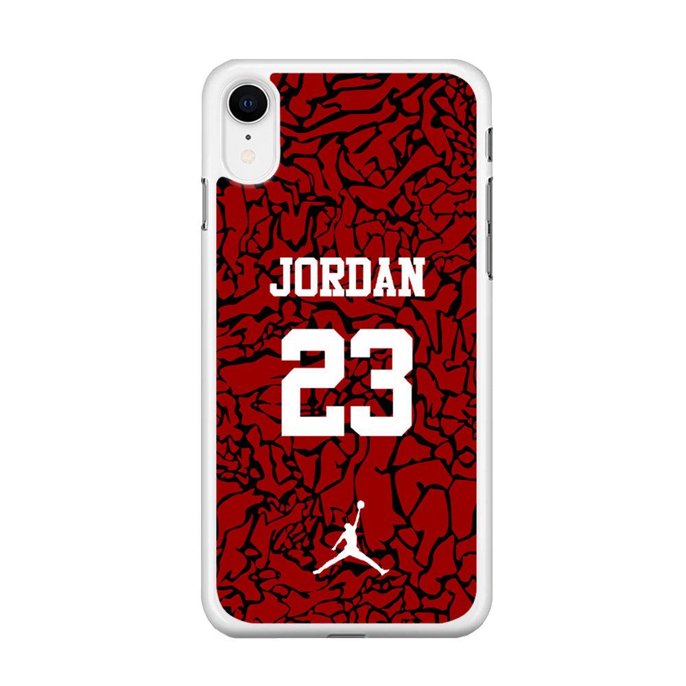 Air Jordan Black Patern 23 iPhone XR Case-Oxvistore