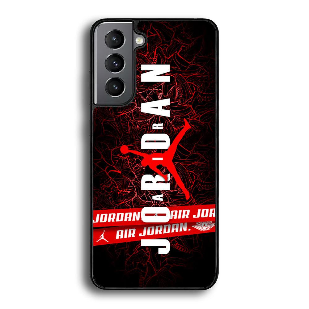 Air Jordan Bloom Inside Samsung Galaxy S24 Plus Case-Rubber Black (2D Case)-Oxvistore