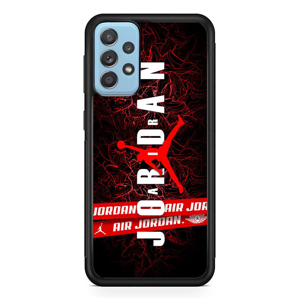 Air Jordan Bloom Inside Samsung Galaxy A52 Case-Rubber Black (2D Case)-Oxvistore