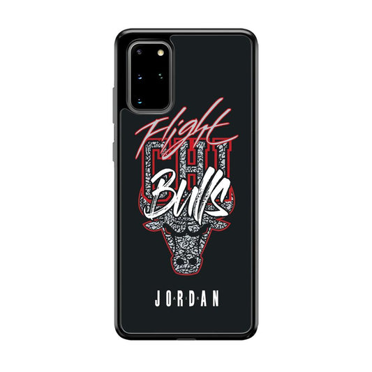 Air Jordan Born to Fight Samsung Galaxy S20 Plus Case-Rubber Black (2D Case)-Oxvistore