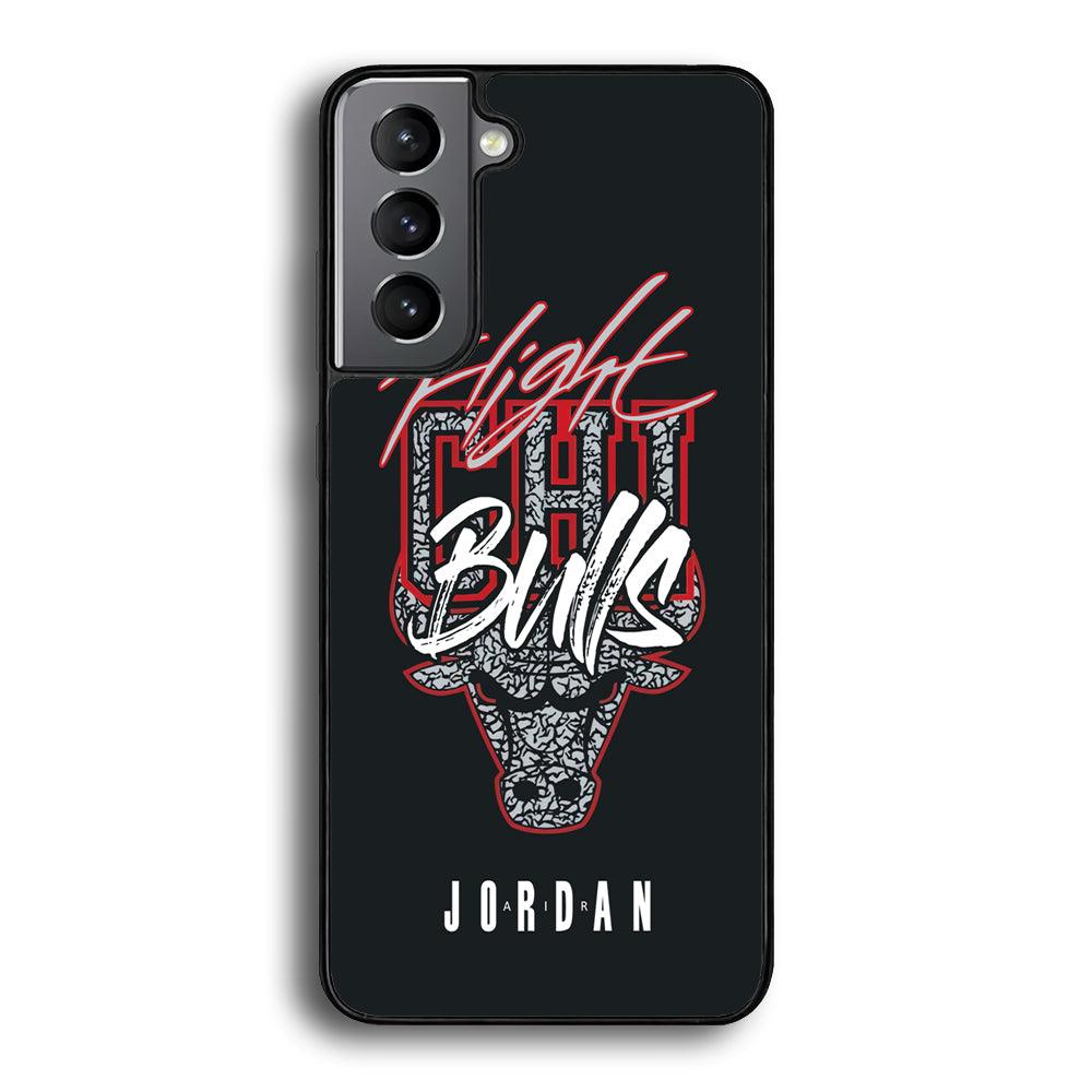 Air Jordan Born to Fight Samsung Galaxy S23 Plus Case-Rubber Black (2D Case)-Oxvistore