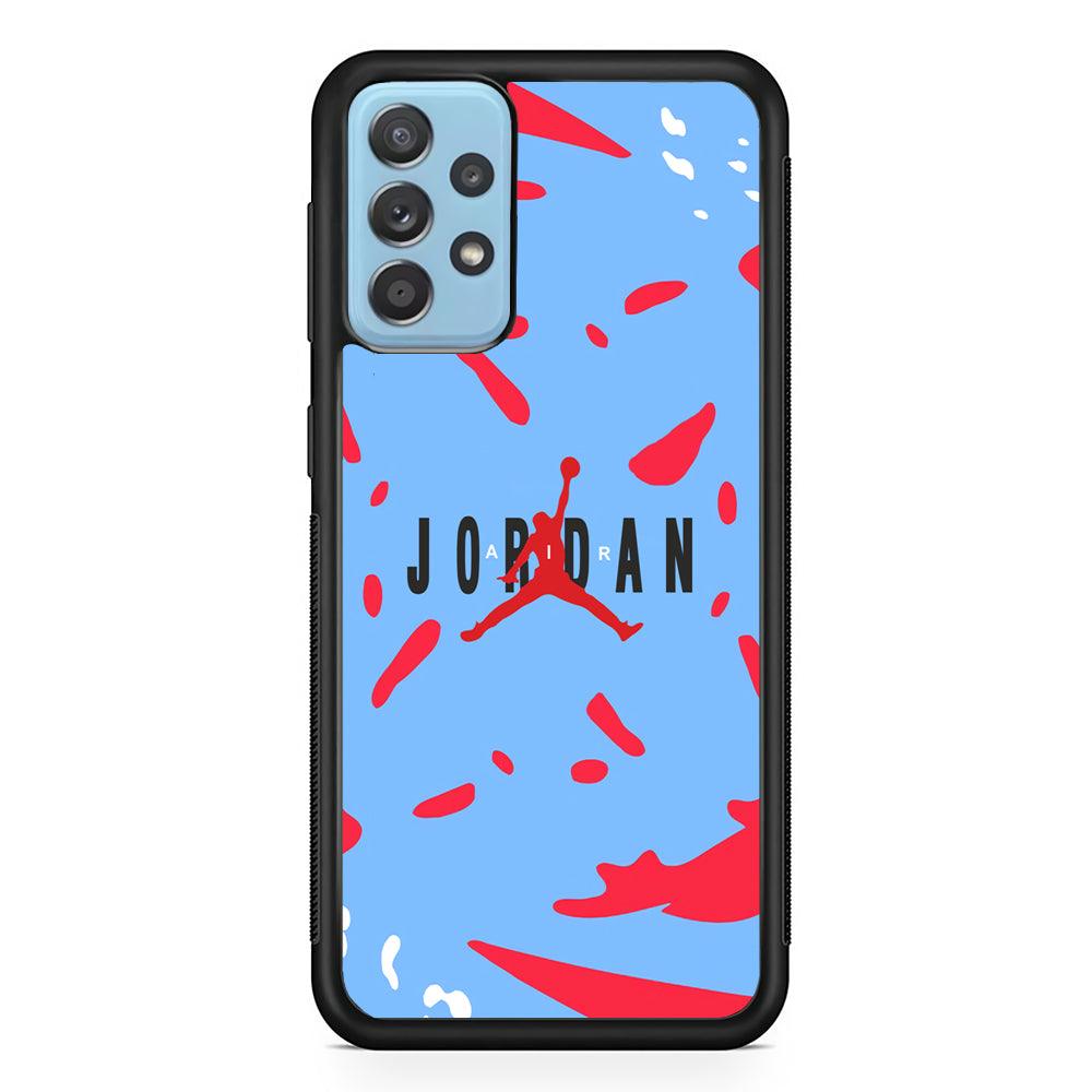 Air Jordan Bull Spirit Samsung Galaxy A72 Case-Rubber Black (2D Case)-Oxvistore