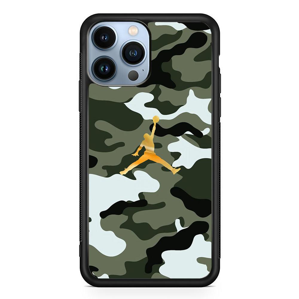 Air Jordan Camo Forest Beast iPhone 14 Pro Case-Oxvistore