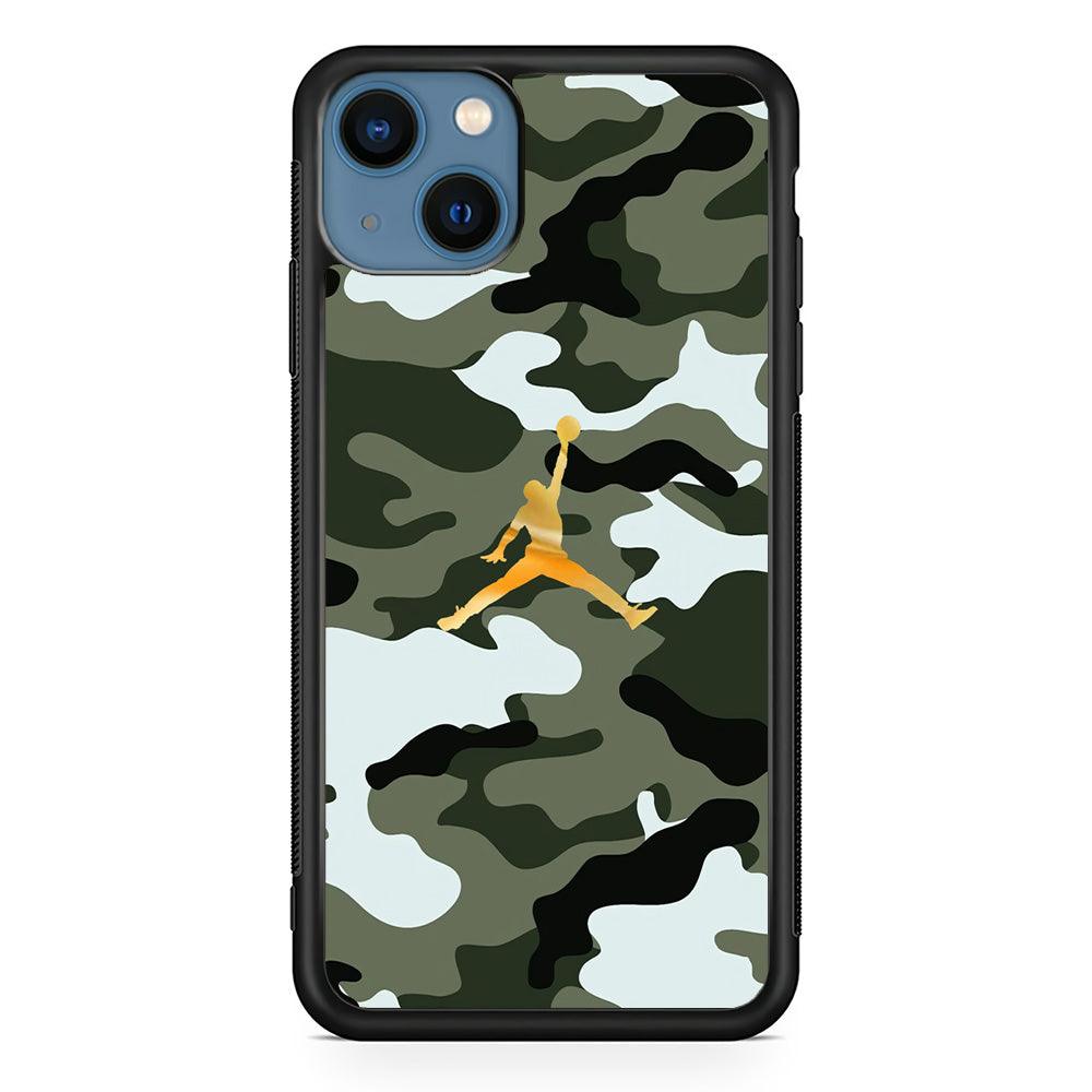 Air Jordan Camo Forest Beast iPhone 14 Plus Case-Oxvistore