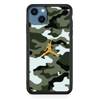 Air Jordan Camo Forest Beast iPhone 15 Plus Case-Oxvistore