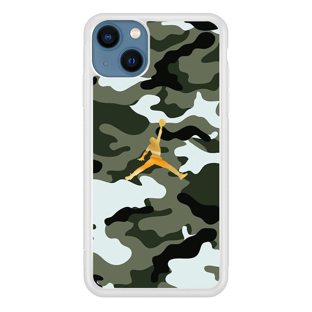 Air Jordan Camo Forest Beast iPhone 15 Plus Case-Oxvistore