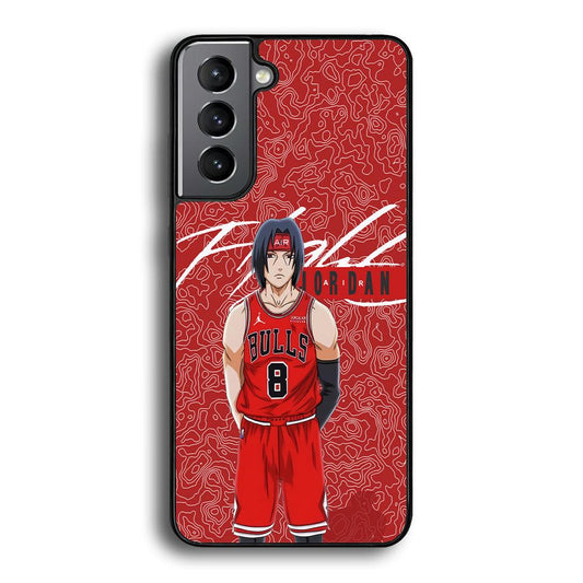 Air Jordan Cover from Itachi Samsung Galaxy S23 Plus Case-Rubber Black (2D Case)-Oxvistore