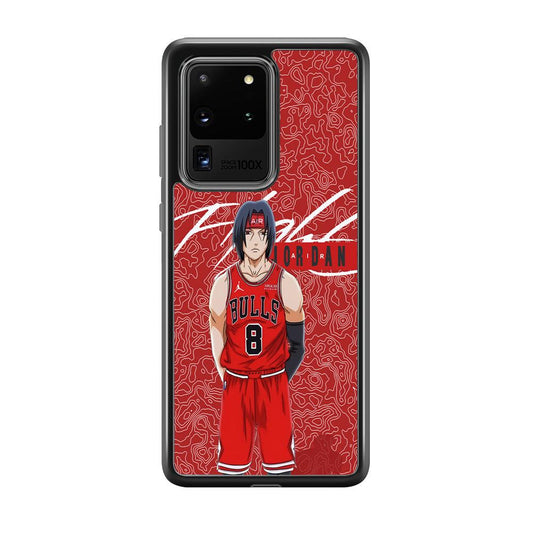 Air Jordan Cover from Itachi Samsung Galaxy S20 Ultra Case-Rubber Black (2D Case)-Oxvistore