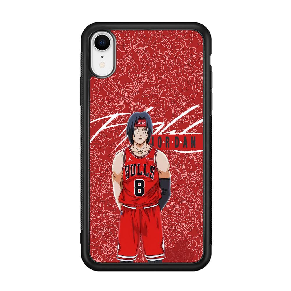 Air Jordan Cover from Itachi iPhone XR Case-Rubber Black (2D Case)-Oxvistore