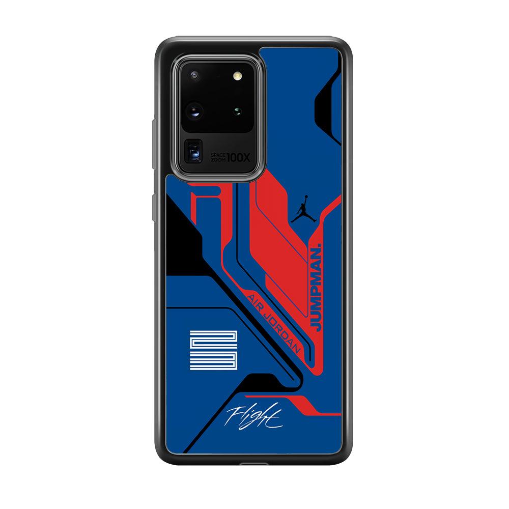 Air Jordan Cyber Line Samsung Galaxy S20 Ultra Case-Rubber Black (2D Case)-Oxvistore