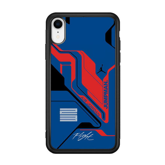 Air Jordan Cyber Line iPhone XR Case-Rubber Black (2D Case)-Oxvistore