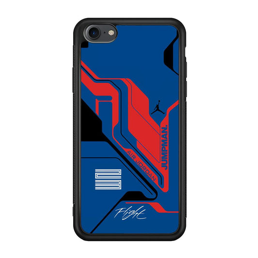 Air Jordan Cyber Line iPhone 7 Case-Rubber Black (2D Case)-Oxvistore