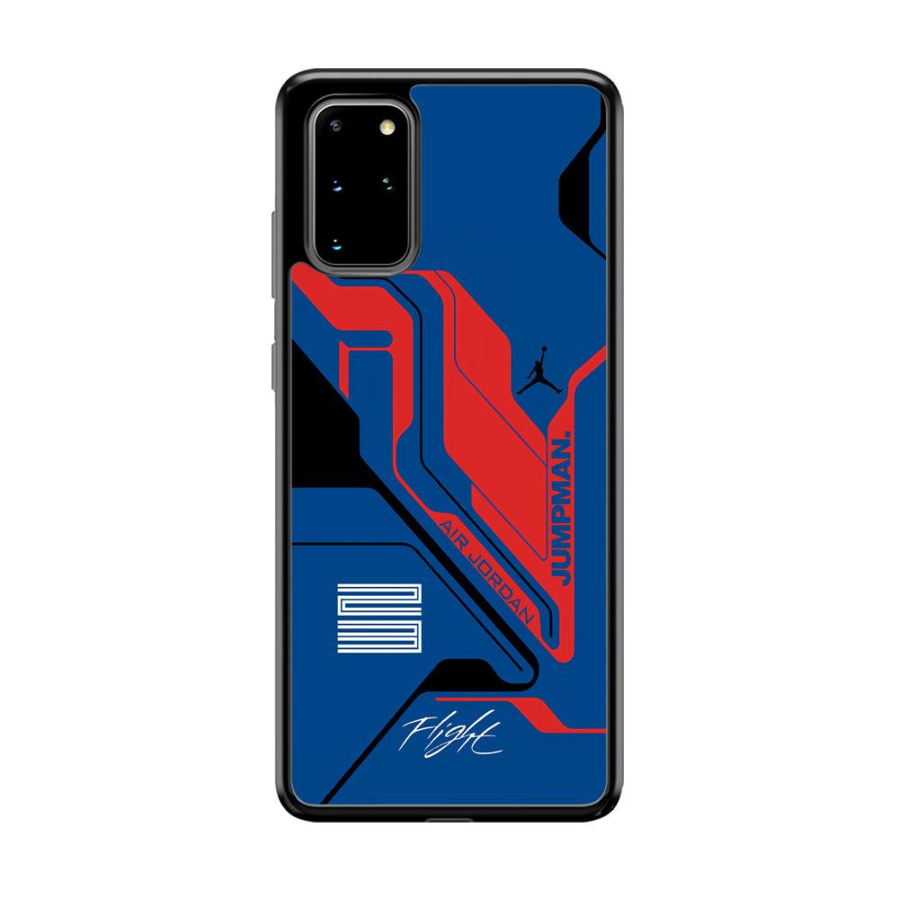 Air Jordan Cyber Line Samsung Galaxy S20 Plus Case-Rubber Black (2D Case)-Oxvistore