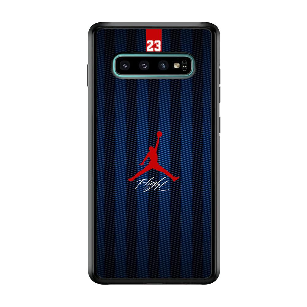 Air Jordan Deep Blue Art Line Samsung Galaxy S10 Case-Oxvistore