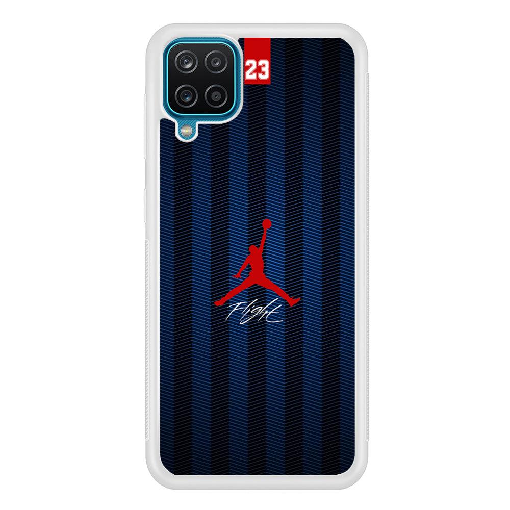 Air Jordan Deep Blue Art Line Samsung Galaxy A12 Case-Oxvistore