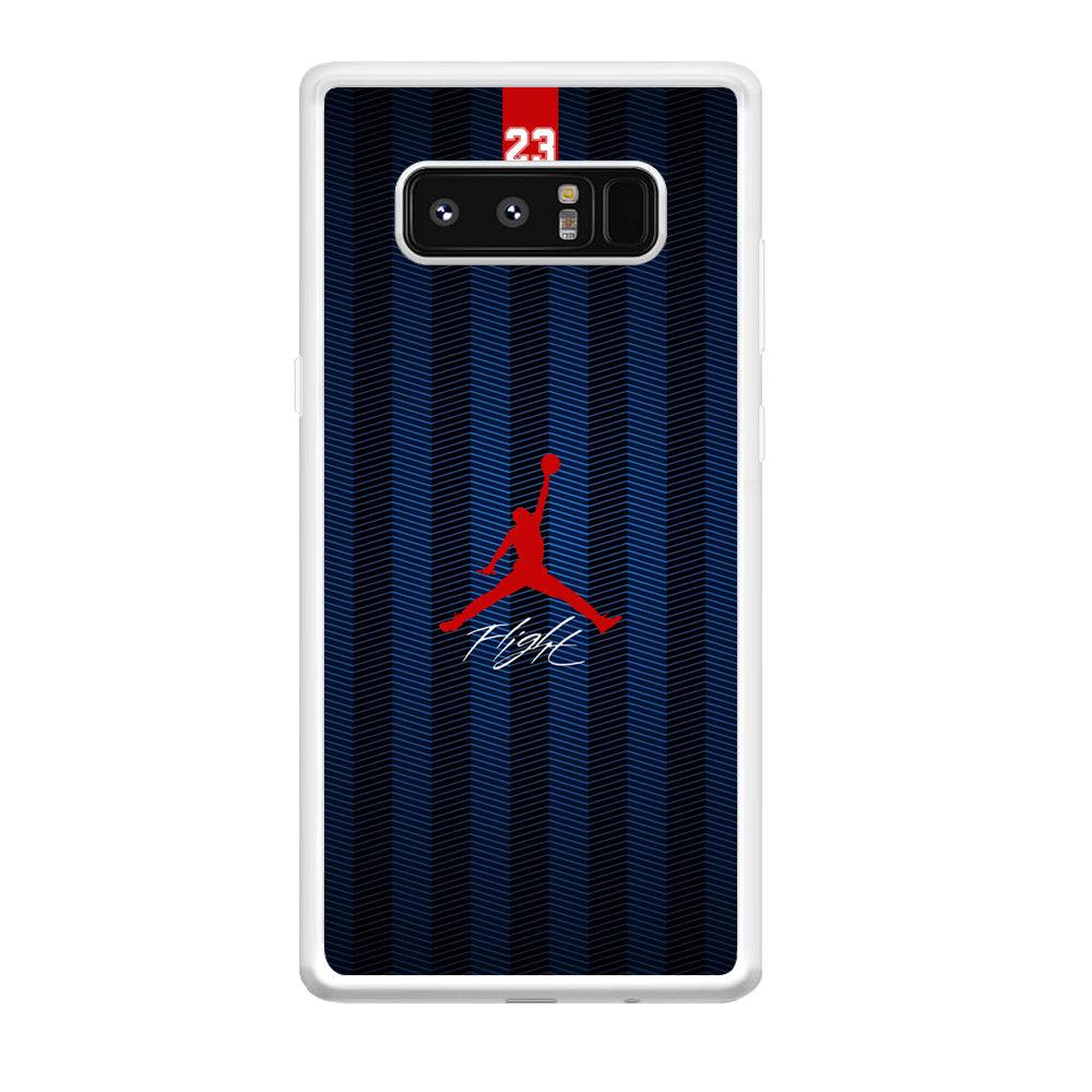 Air Jordan Deep Blue Art Line Samsung Galaxy Note 8 Case-Oxvistore