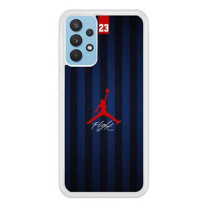 Air Jordan Deep Blue Art Line Samsung Galaxy A32 Case-Oxvistore