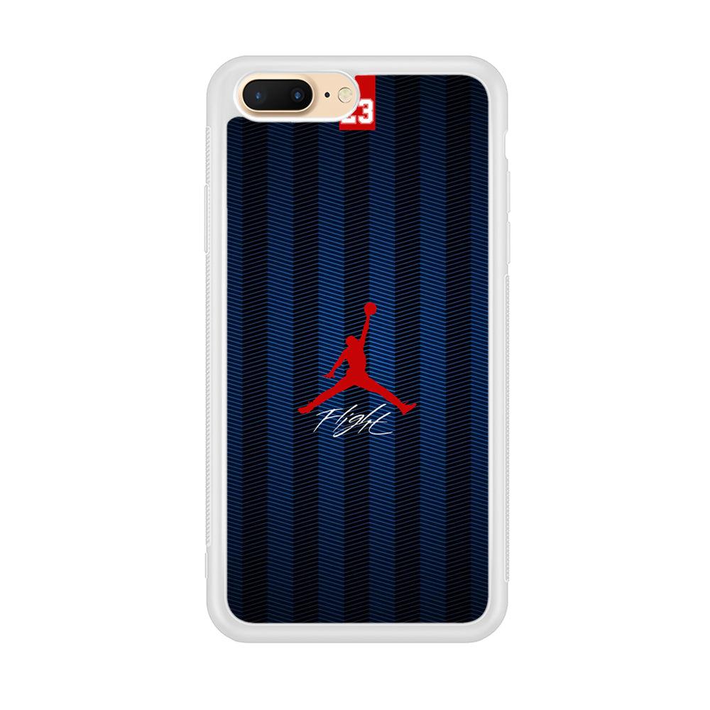 Air Jordan Deep Blue Art Line iPhone 8 plus Case-Oxvistore