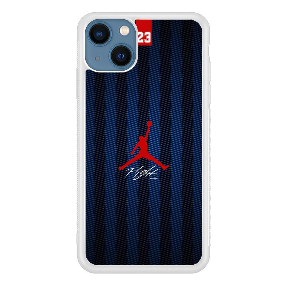 Air Jordan Deep Blue Art Line iPhone 13 Case-Oxvistore