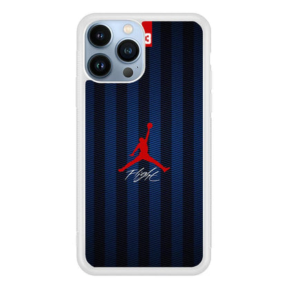 Air Jordan Deep Blue Art Line iPhone 15 Pro Case-Oxvistore