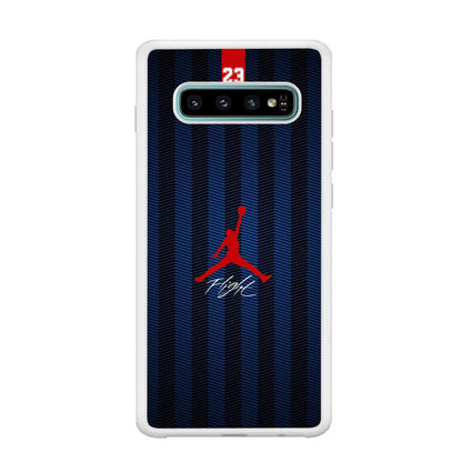 Air Jordan Deep Blue Art Line Samsung Galaxy S10 Case-Oxvistore